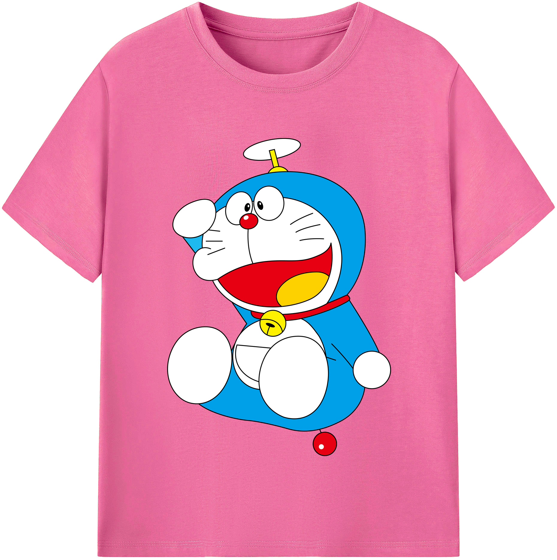 （画像用） ドラえもん Doraemon レディースカジュアルプリントTシャツ（綿100％）